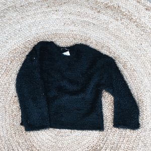 Zara Black fuzzy Sweater 🖤